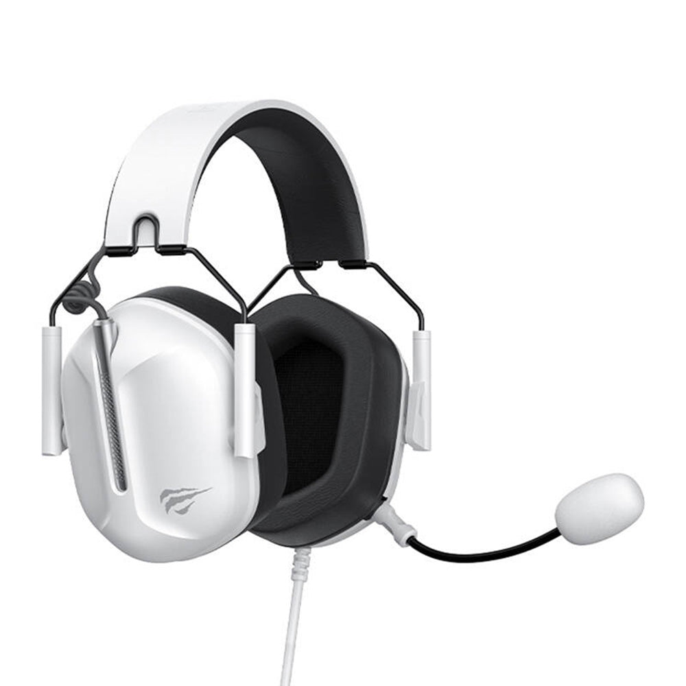 Gaming Headset 3.5mm HAVIT H2033d, 2.2m, Hvid
