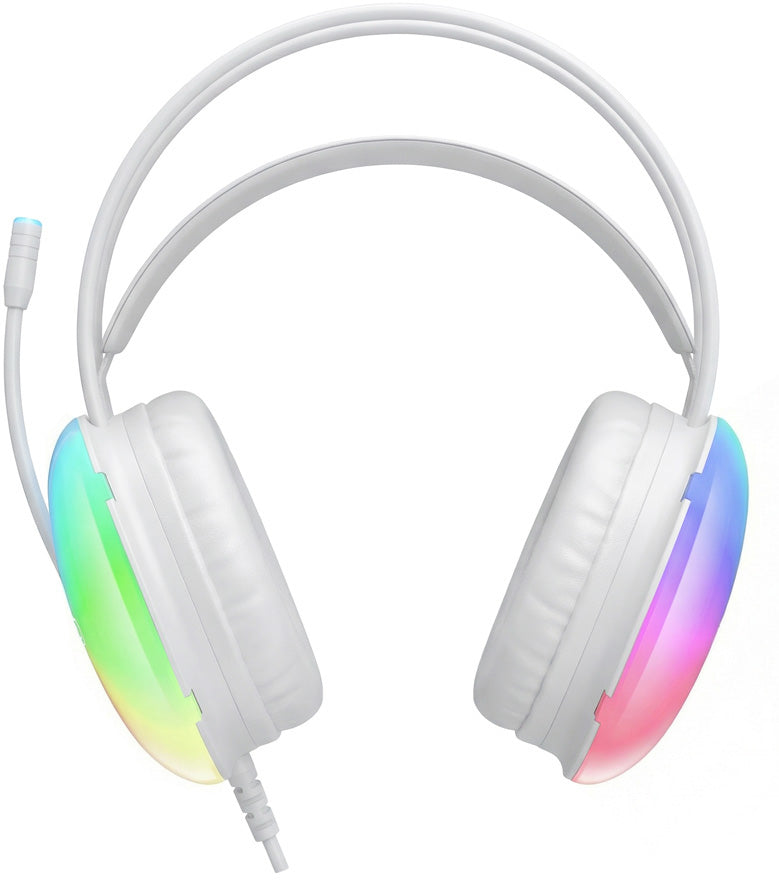 Gaming Headset 3.5mm XO Design GE11, RGB, Hvide
