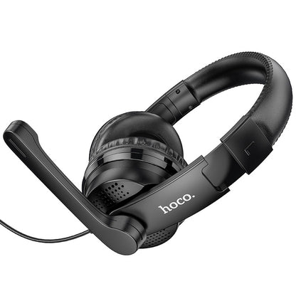 Gaming Headset 3,5 mm HOCO W103, Sort