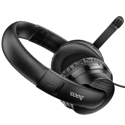 Gaming Headset 3,5 mm HOCO W103, Sort