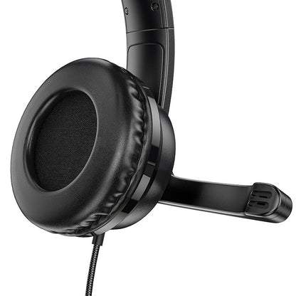 Gaming Headset 3,5 mm HOCO W103, Sort