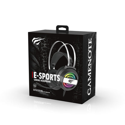 Gaming Headset USB HAVIT H2230U, 1.8m, Hvid