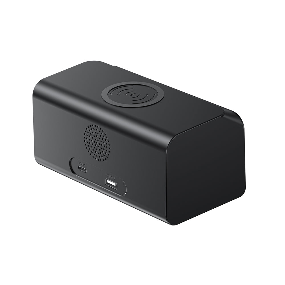 HAVIT W3041 6in1 Digitalur med Trådløs QI Opladning, Sort