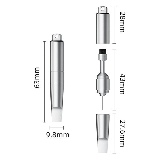 OEM SIM-nøgle CS-02, 3i1, Nøglekæde-type, Grå