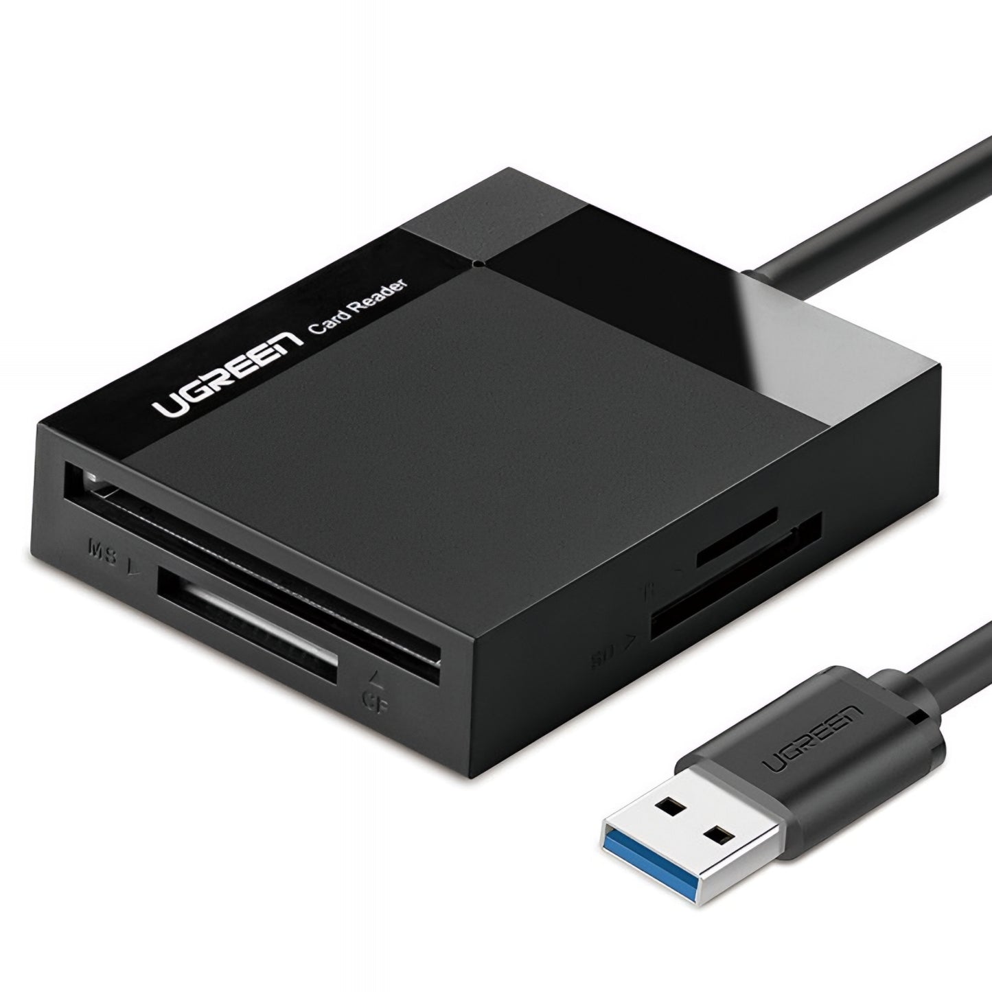 USB 3.0 Kortlæser UGREEN CR125, SD - microSD - CF - MS, Sort