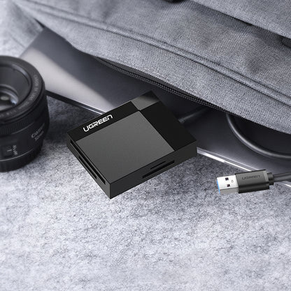 USB 3.0 Kortlæser UGREEN CR125, SD - microSD - CF - MS, Sort