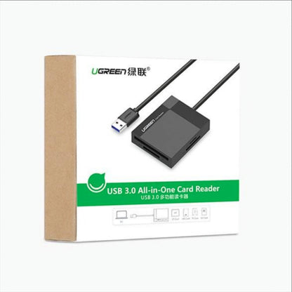 USB 3.0 Kortlæser UGREEN CR125, SD - microSD - CF - MS, Sort