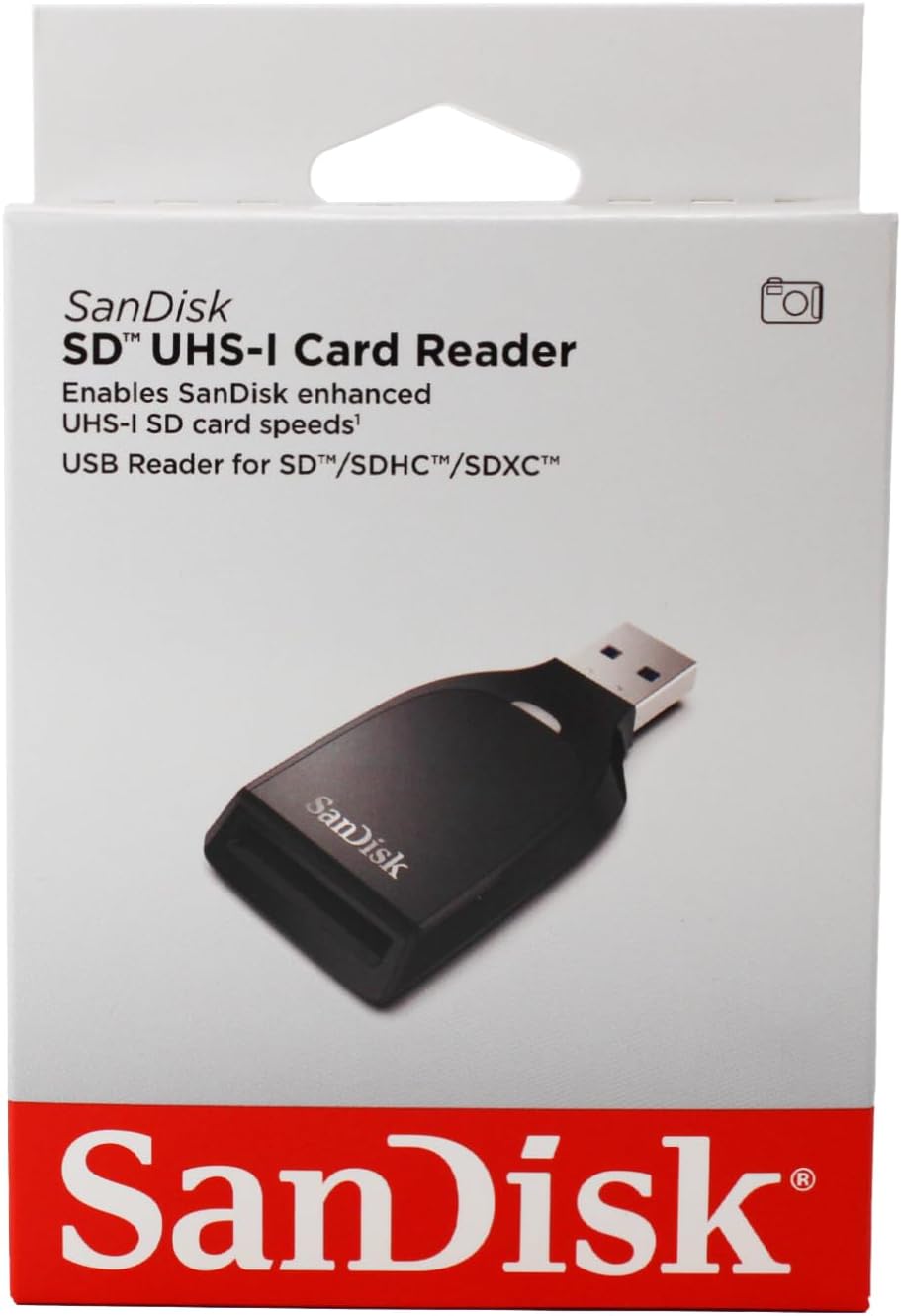 USB 3.0 SanDisk Kortlæser, SD, Sort SDDR-C531-GNANN