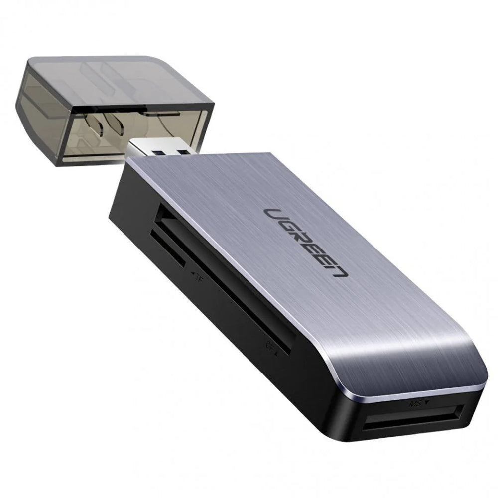 Kortlæser USB 3.0 UGREEN CM180, SD - microSD - CF - MS, Grå