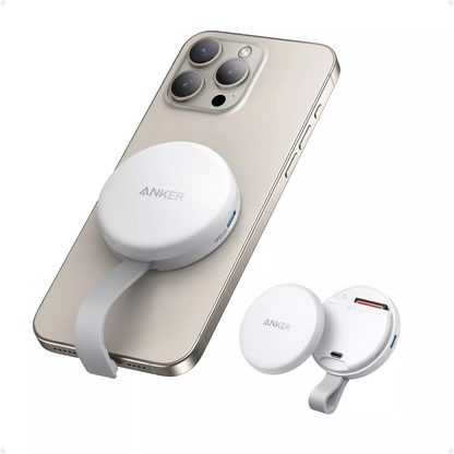 USB-C-kortlæser Anker MagGo til Apple iPhone USB-C, SD - microSD, Hvid A83D1G21