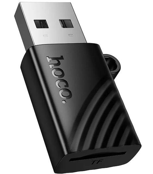USB-kortlæser HOCO HB53, microSD, Sort