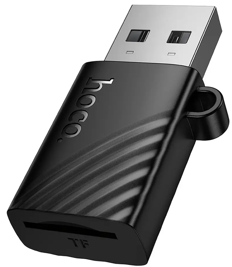USB-kortlæser HOCO HB53, microSD, Sort