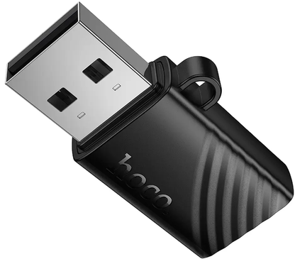 USB-kortlæser HOCO HB53, microSD, Sort
