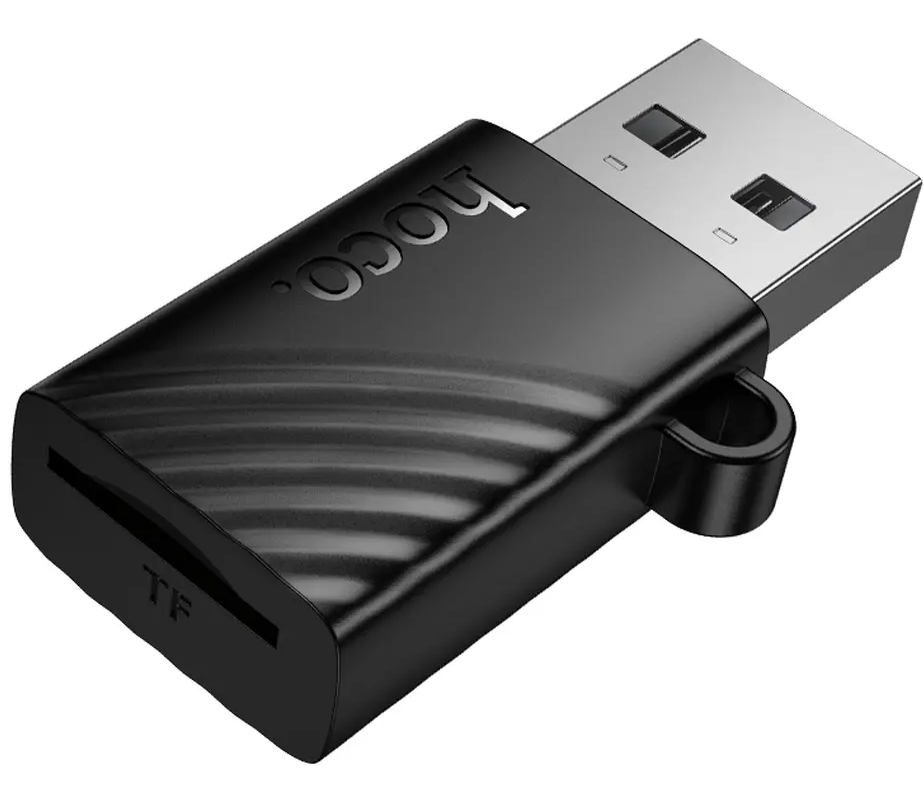 USB-kortlæser HOCO HB53, microSD, Sort