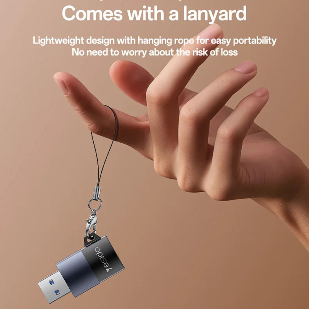 USB Card Reader Yesido GS36, microSD, Black