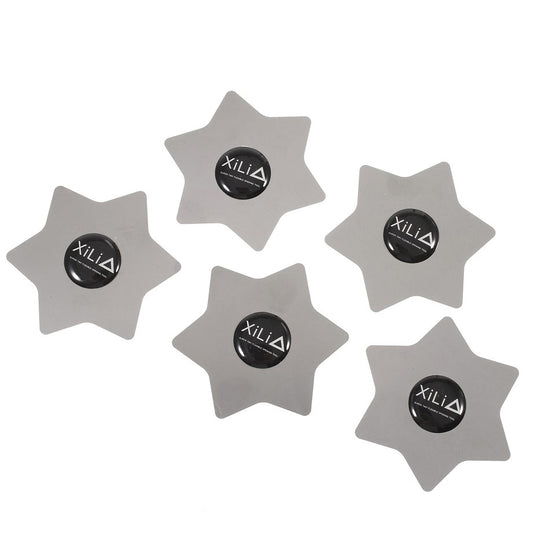 Metallisk Clips Xili Hexagon, Sæt med 5 stk