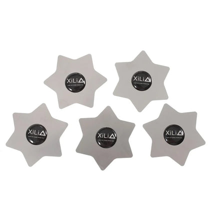 Metallisk Clips Xili Hexagon, Sæt med 5 stk