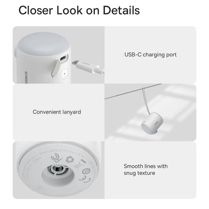 Baseus PocketGo pumpe til oppustelige madrasser, Hvid C11157700221-00