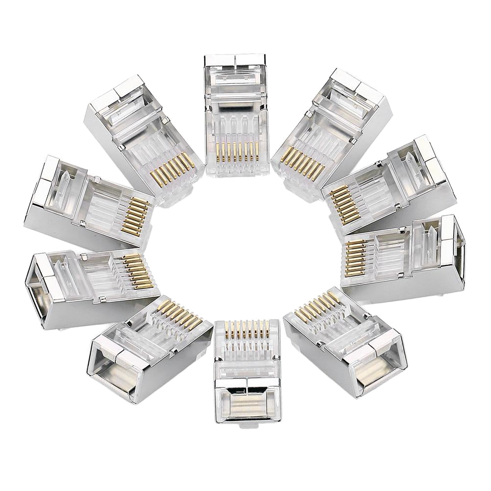 UGREEN NW111 Netværksstik, RJ45, Cat6, Sæt med 10 stk