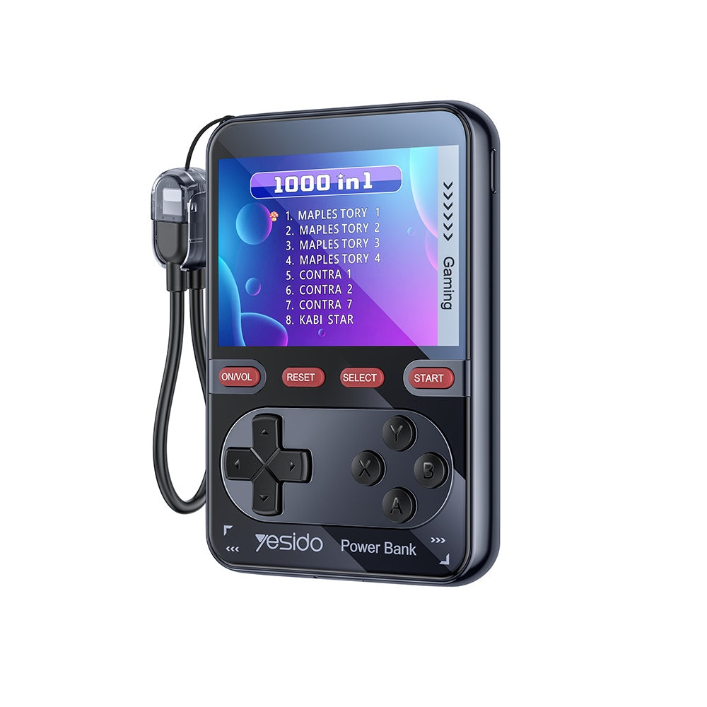 Yesido YP87 Portable Gaming Console with External Battery, Black