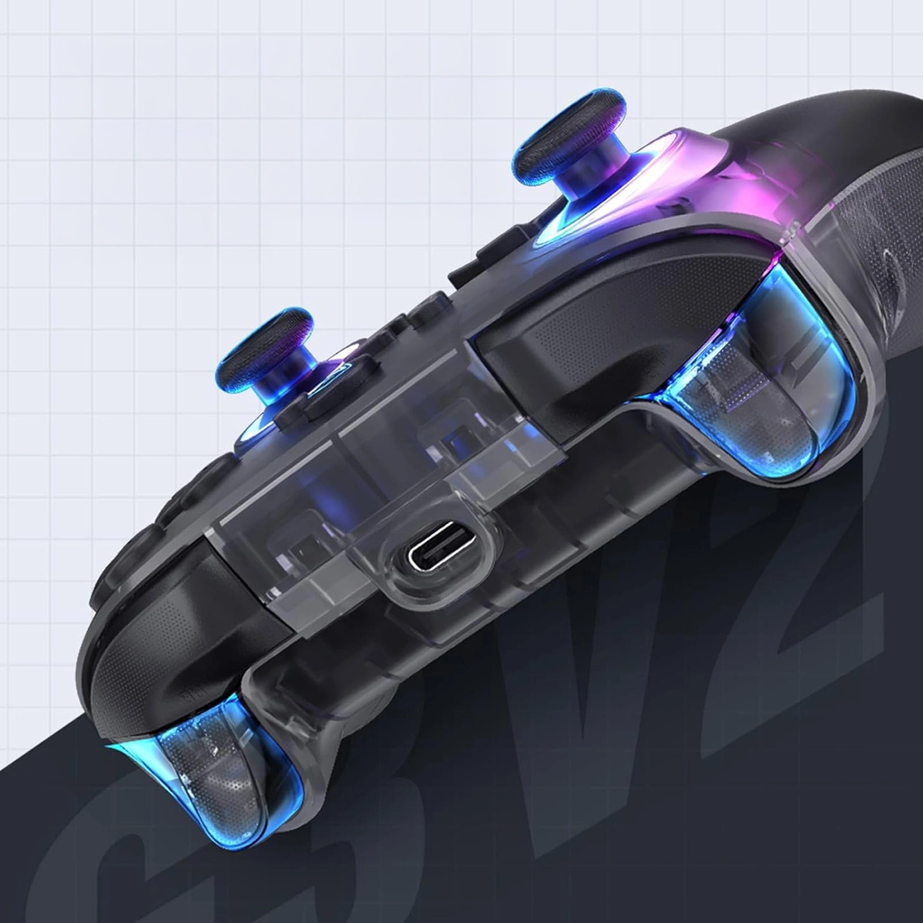 Machenike G3 V2-controller med opladningsstation, sort