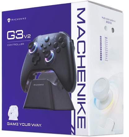 Machenike G3 V2-controller med opladningsstation, sort