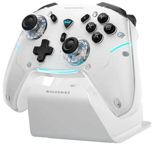 Machenike G5Pro Max-controller med opladningsstation, hvid