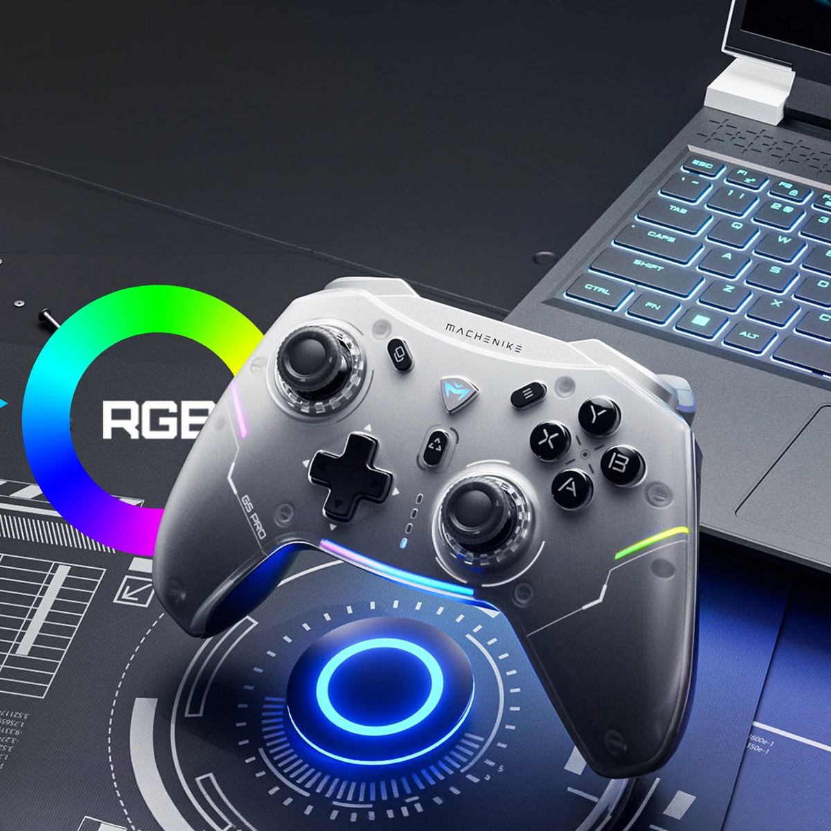 Machenike G5Pro Max-controller med opladningsstation, grå