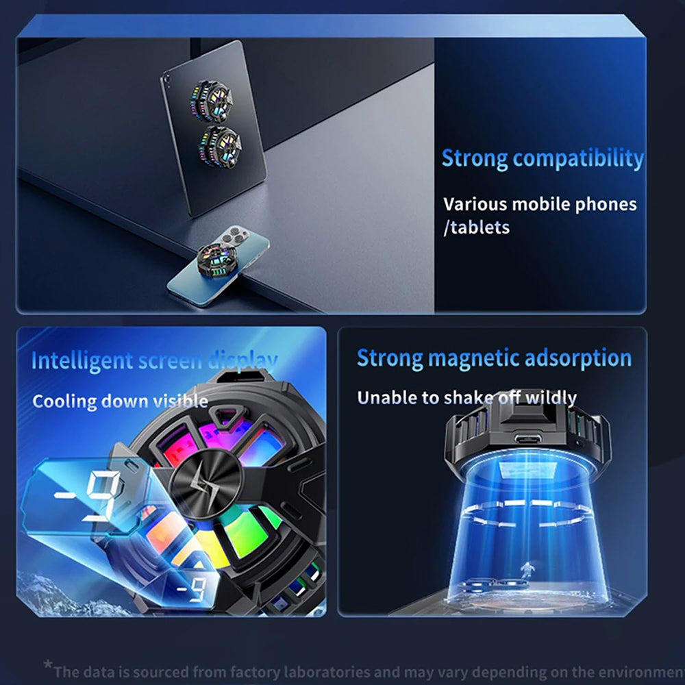 Gaming Telefon Cooler Techsuit P60, Sort