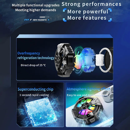 Gaming Telefon Cooler Techsuit P60, Sort