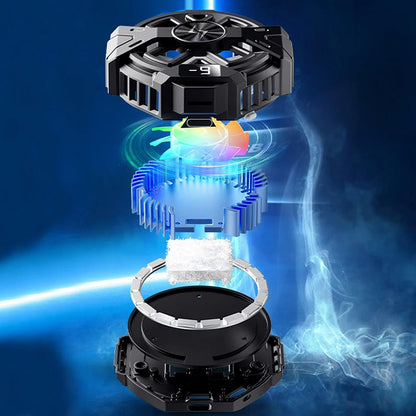 Gaming Telefon Cooler Techsuit P60, Sort