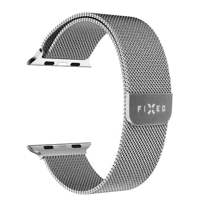 Fixed Mesh rem til Apple Watch 42mm / 41mm / 40mm / 38mm serien, Sølvfarvet
