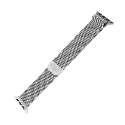 Fixed Mesh rem til Apple Watch 42mm / 41mm / 40mm / 38mm serien, Sølvfarvet