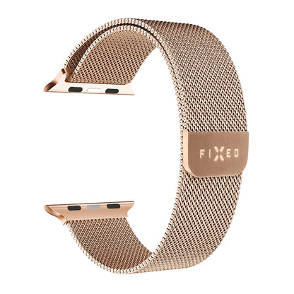 Fixed Mesh rem til Apple Watch 42mm / 41mm / 40mm / 38mm serien, Rosa Guld