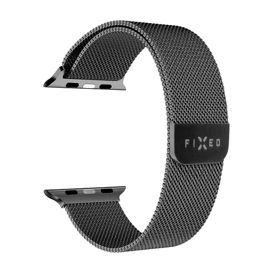Fixed Mesh rem til Apple Watch 49mm / 46mm / 45mm / 44mm / 42mm serien, Sort
