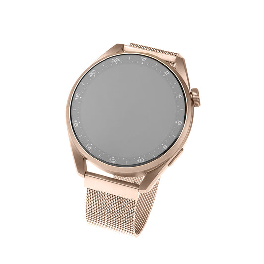 Fixed Mesh rem til Huawei Watch / Xiaomi Watch Series, 22mm, Rosaguld