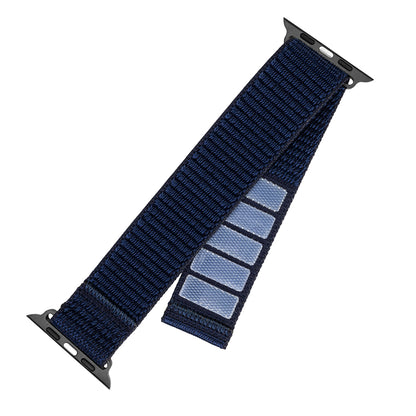 Fixed Nylon Sporty rem til Apple Watch 42mm / 41mm / 40mm / 38mm Series, Mørkeblå