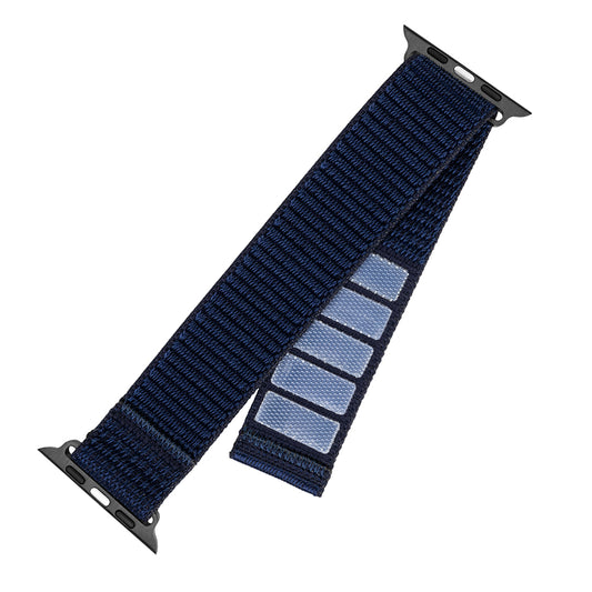 Fixed Nylon Sporty rem til Apple Watch 42mm / 41mm / 40mm / 38mm Series, Mørkeblå