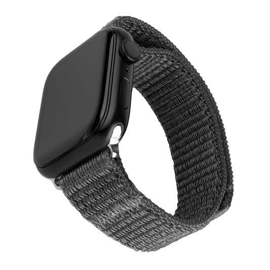 Fixed Nylon Sporty rem til Apple Watch 42mm / 41mm / 40mm / 38mm Series, Mørkegrå