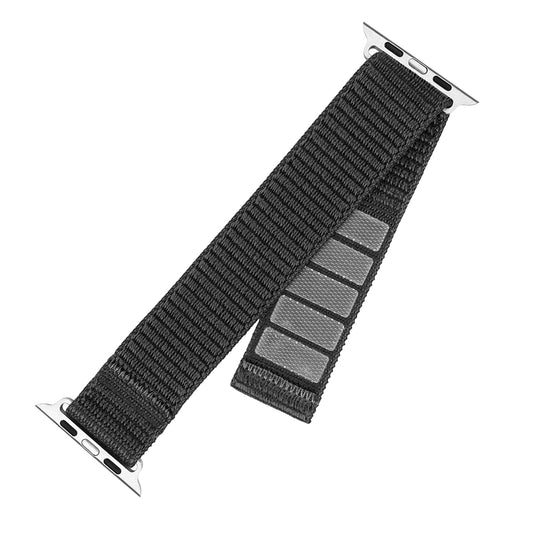 Fixed Nylon Sporty rem til Apple Watch 42mm / 41mm / 40mm / 38mm Series, Mørkegrå