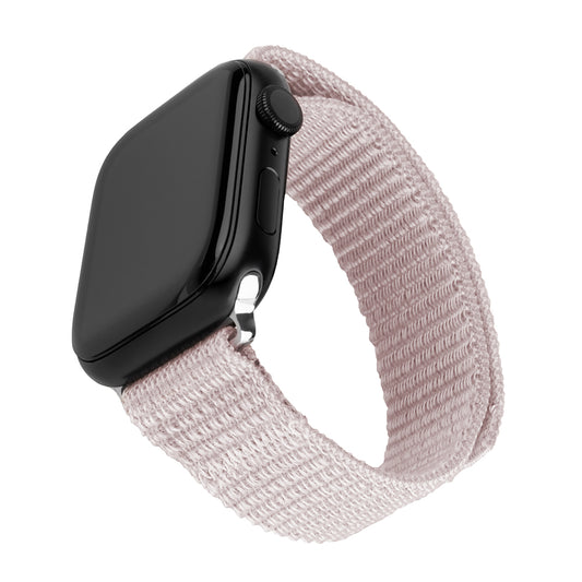 Fixed Nylon Sporty rem til Apple Watch 49mm / 46mm / 45mm / 44mm / 42mm serien, Rosa Guld