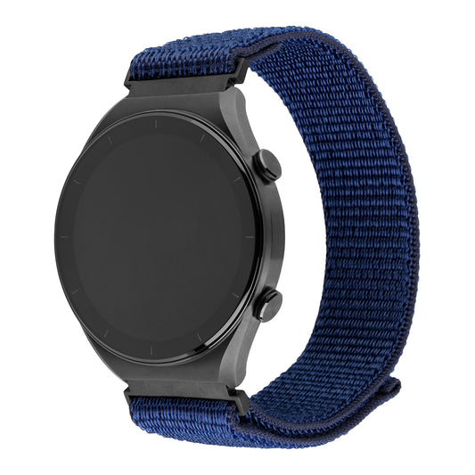 Fixed Nylon Sporty rem til Huawei Watch / Xiaomi Watch Series, 22mm, Mørkeblå