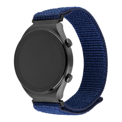 Fixed Nylon Sporty rem til Samsung Galaxy Watch / Huawei Watch Series, 20mm, Mørkeblå