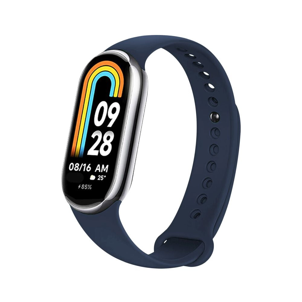Fixed Silicone rem til Xiaomi Smart Band 9 / 8, Blå