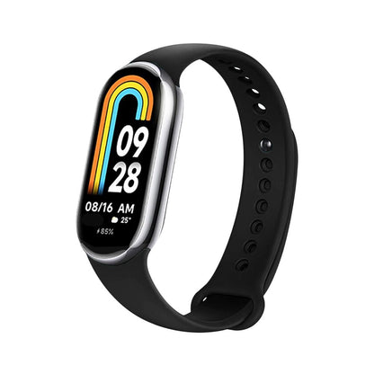 Fixed Silicone rem til Xiaomi Smart Band 9 / 8, Sort