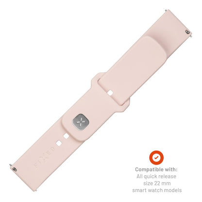 Fixed Silicone Sporty rem til Huawei Watch / Xiaomi Watch Series, 22mm, Pink