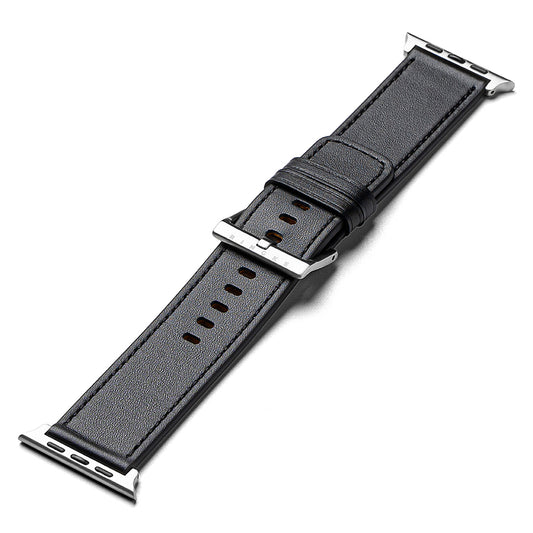 Ringke Leather One rem til Apple Watch 49mm / 46mm / 45mm / 44mm / 42mm serien, Sort