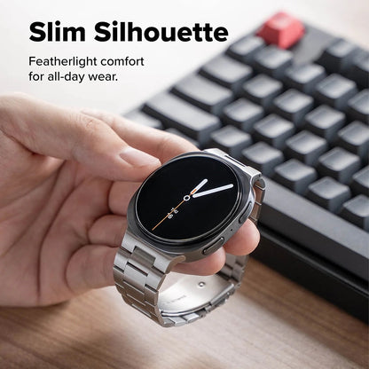 Ringke Metal One Air rem til Samsung Galaxy Watch8 / Watch8 Classic Series, Sølvfarvet