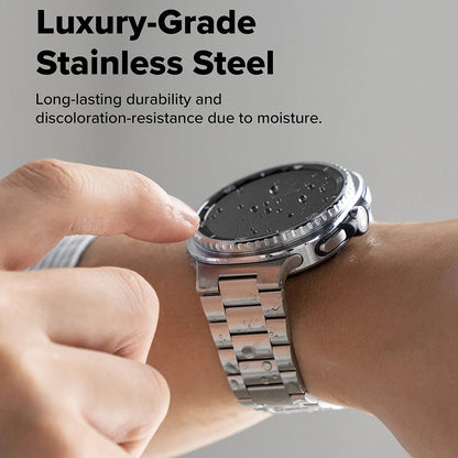 Ringke Metal One Air rem til Samsung Galaxy Watch8 / Watch8 Classic Series, Sølvfarvet