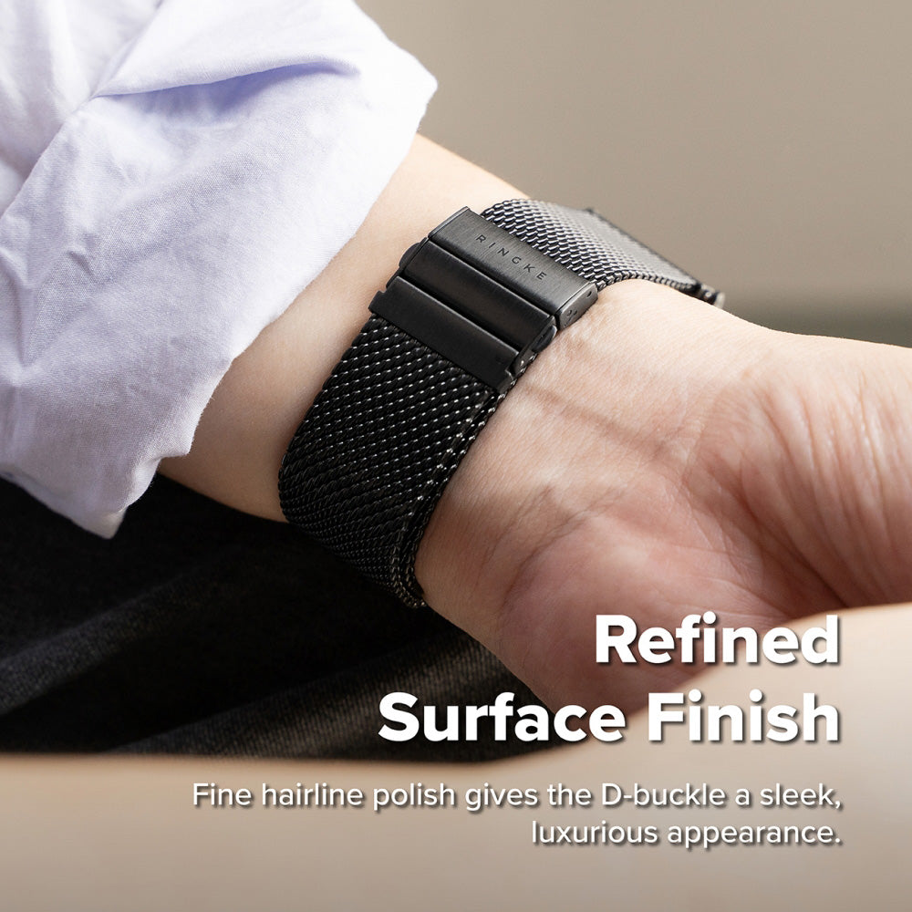Ringke Metal One Mesh-rem til Samsung Galaxy Watch Ultra2, sort